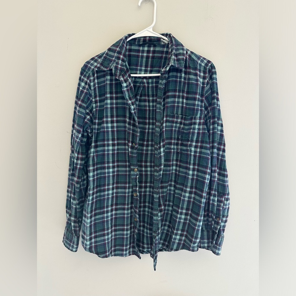 Vintage Flannel Urban Outfitters Unisex Medium - Soft Plaid Button Up Shirt